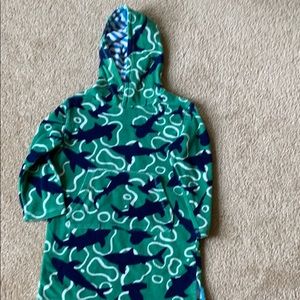 Toweling cover up with sharks